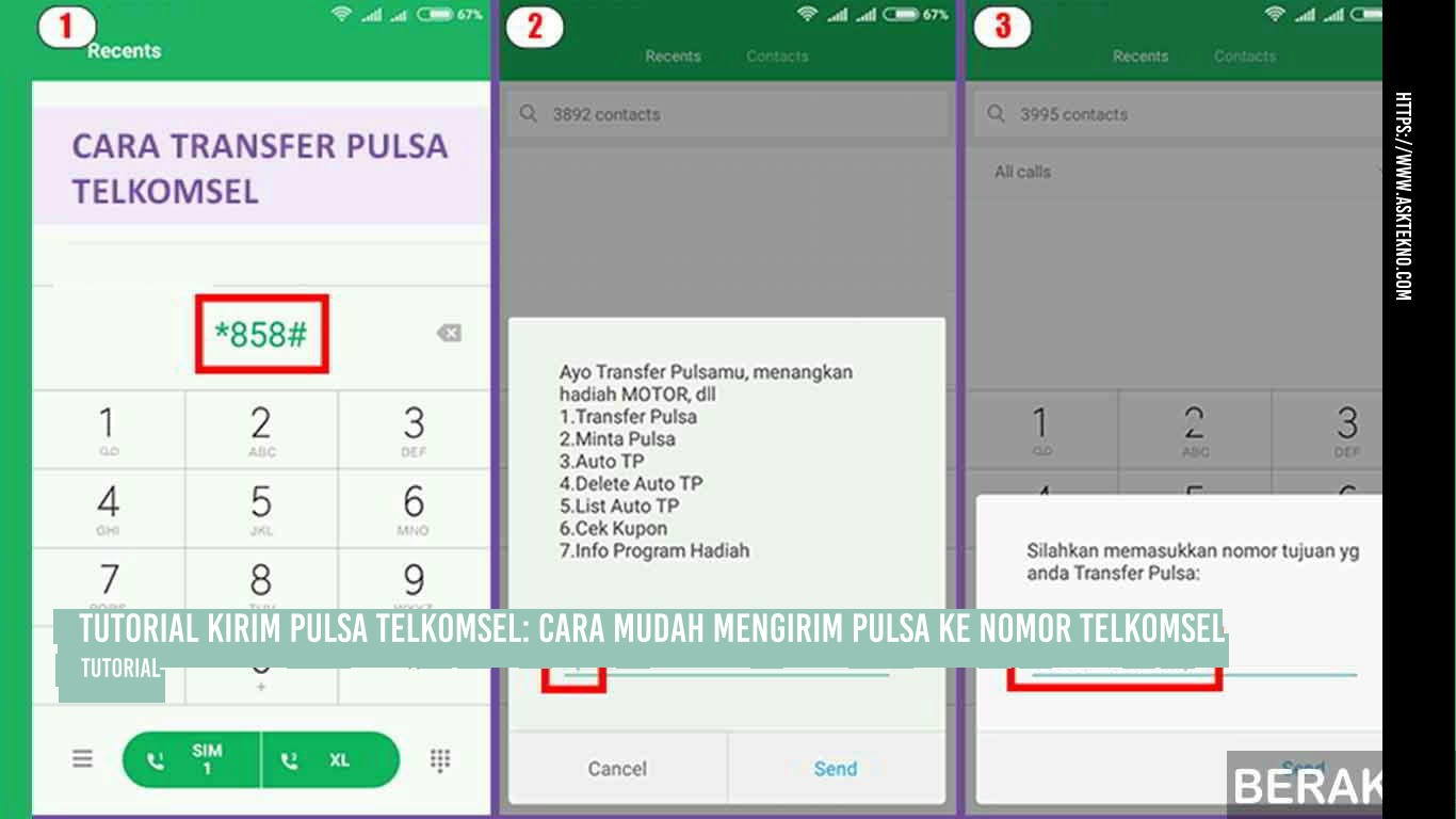 AskTekno | Tutorial Kirim Pulsa Telkomsel: Cara Mudah Mengirim Pulsa ke Nomor Telkomsel