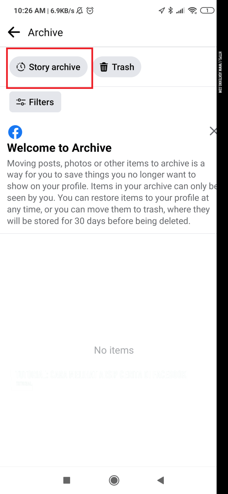 AskTekno | Tutorial: Cara Melihat Arsip Cerita di Facebook
