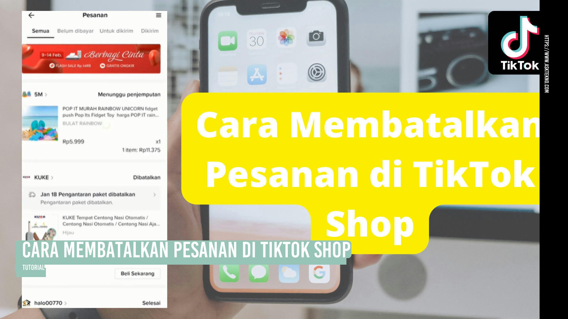 AskTekno | Cara Membatalkan Pesanan di TikTok Shop