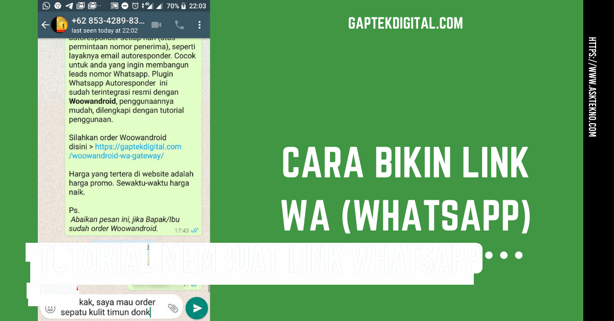 AskTekno | Tutorial Membuat Link WhatsApp