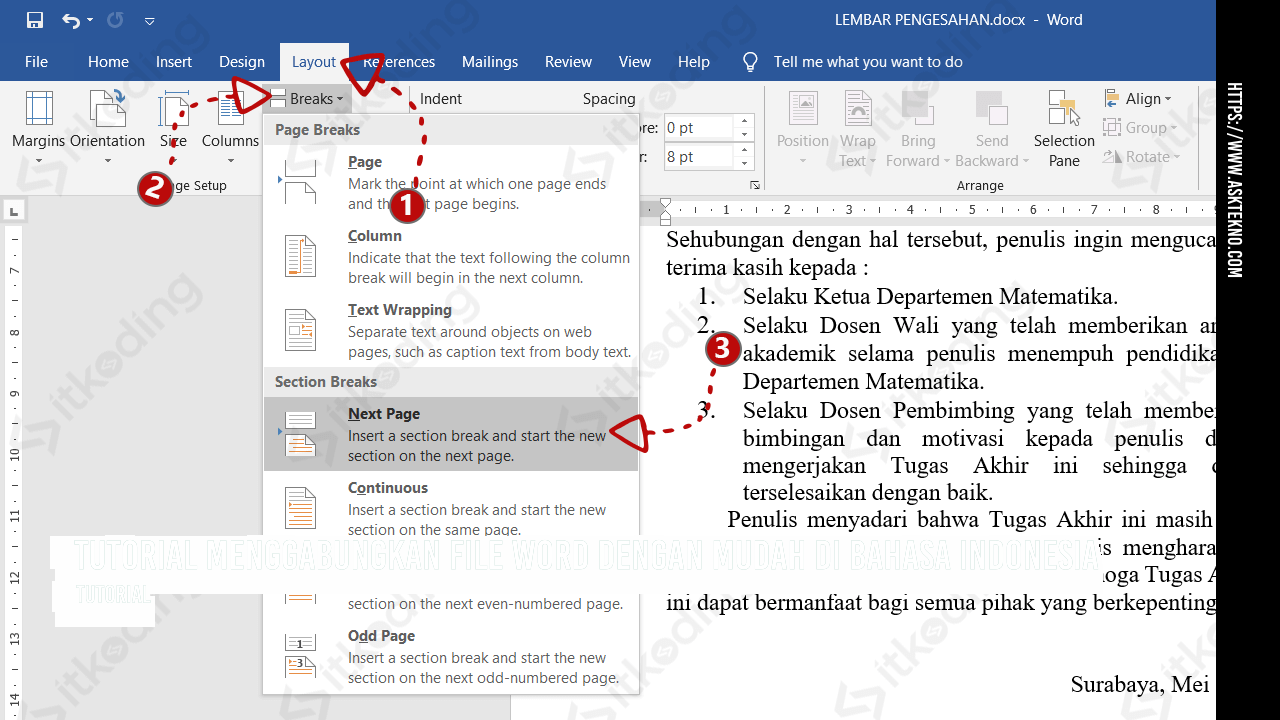 AskTekno | Tutorial Menggabungkan File Word dengan Mudah di Bahasa Indonesia