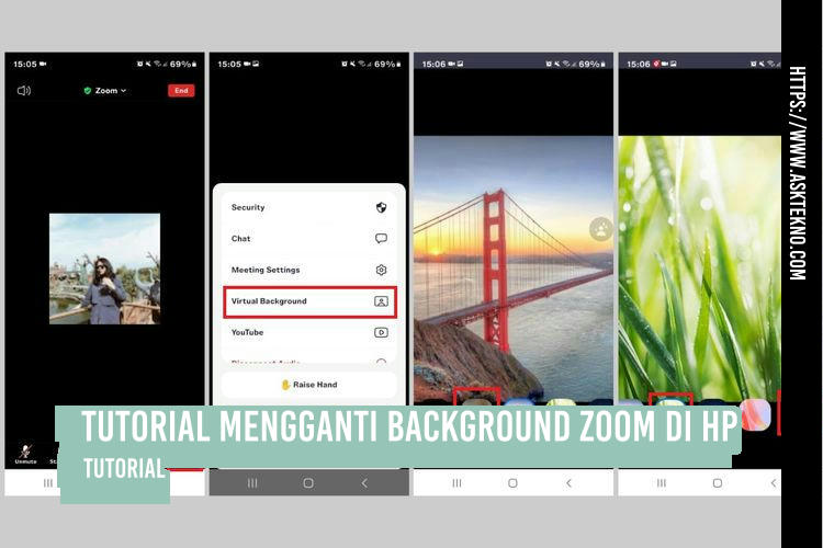 AskTekno | Tutorial Mengganti Background Zoom di HP