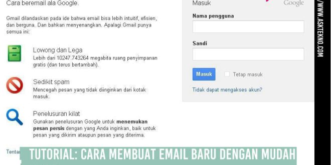 AskTekno | Membuat Email Baru Tanpa Ribet