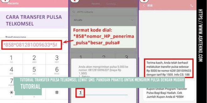 Transfer Pulsa Telkomsel Lewat SMS dengan Mudah